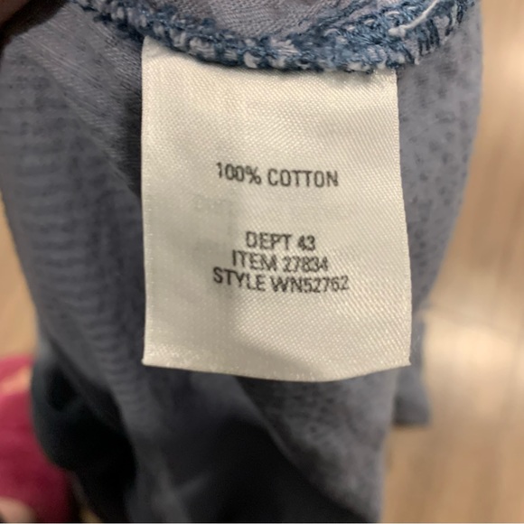 Nordstrom Dusty Blue Corduroy Button Up Shacket - Picture 5 of 6